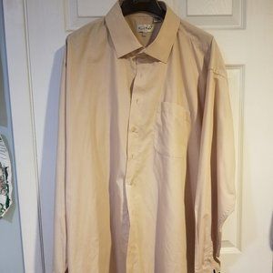 Men's dress shirt Tan color size 20 1/2